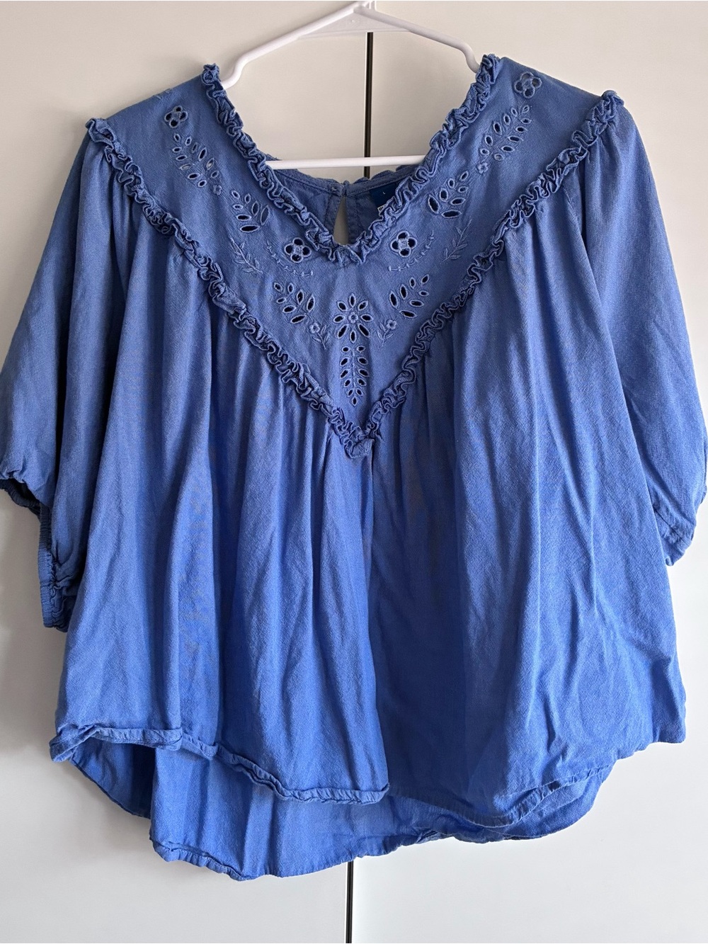 Old Navy Blue Boho Top